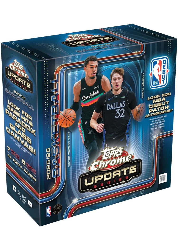 2025/26 Topps Chrome Update Series Basketball Mega Box
