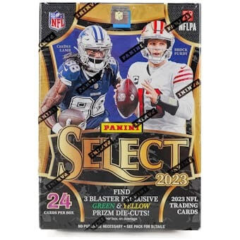 2023 Panini Select Football 6-Pack Blaster Box (Green & Yellow Prizms!)