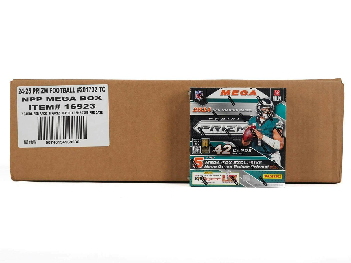 2024 Panini Prizm Football Mega 20-Box Case (Neon Green Pulsar Prizms!)