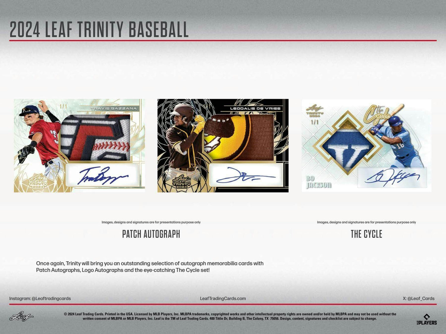 2024 Leaf Trinity Baseball Hobby Box