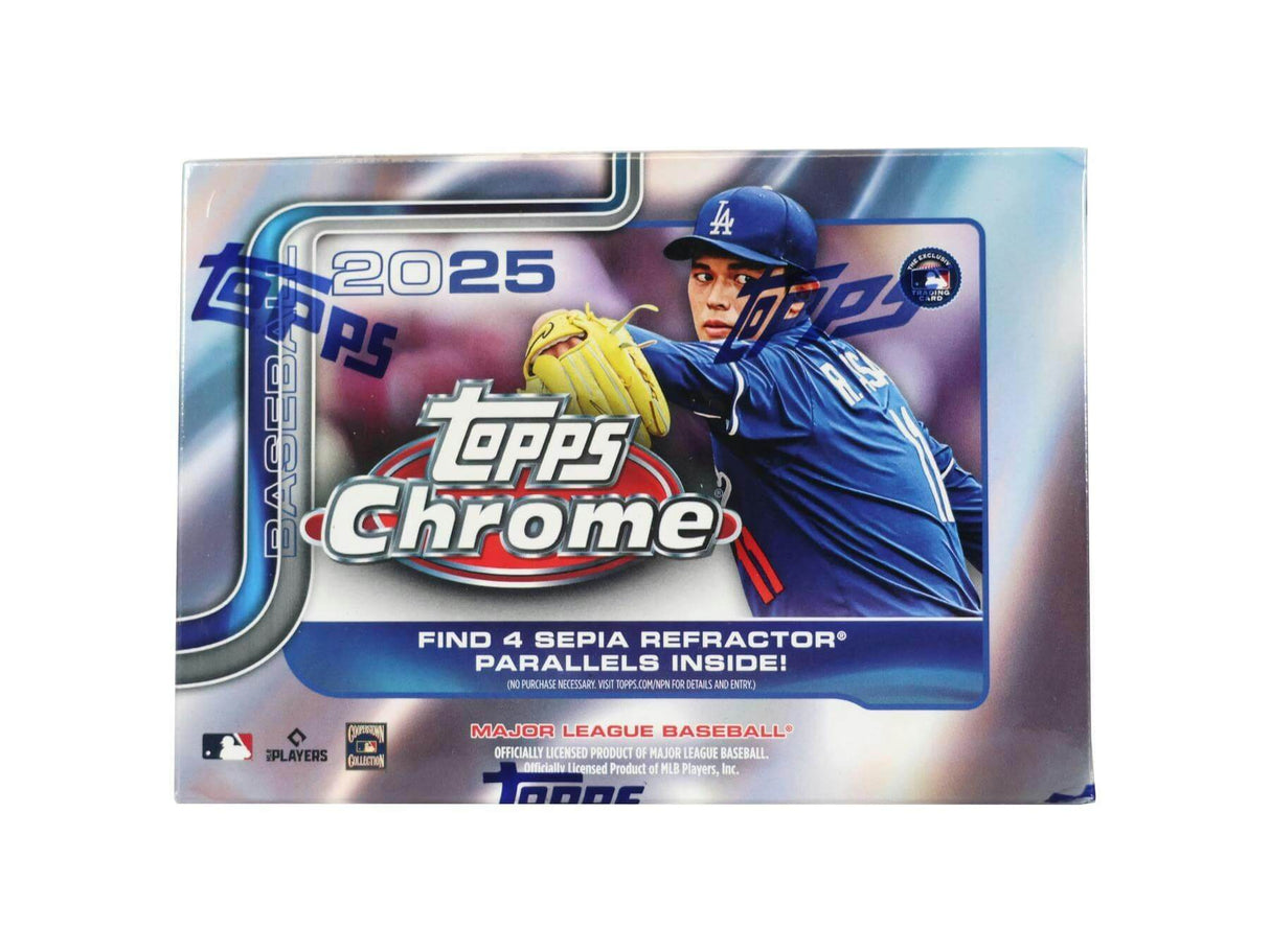 2025 Topps Chrome Baseball 7-Pack Blaster Box