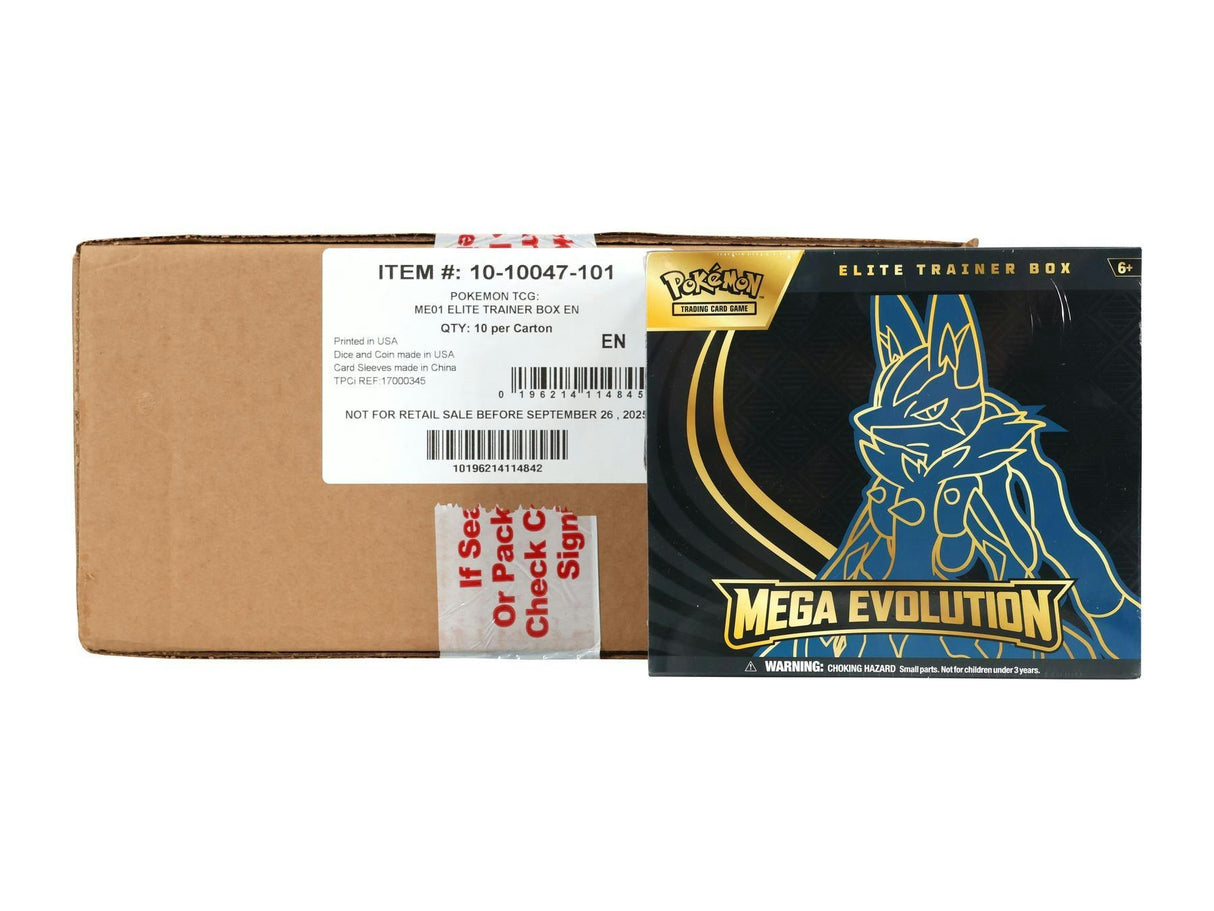 Pokemon TCG: Mega Evolution Elite Trainer 10-Box Case