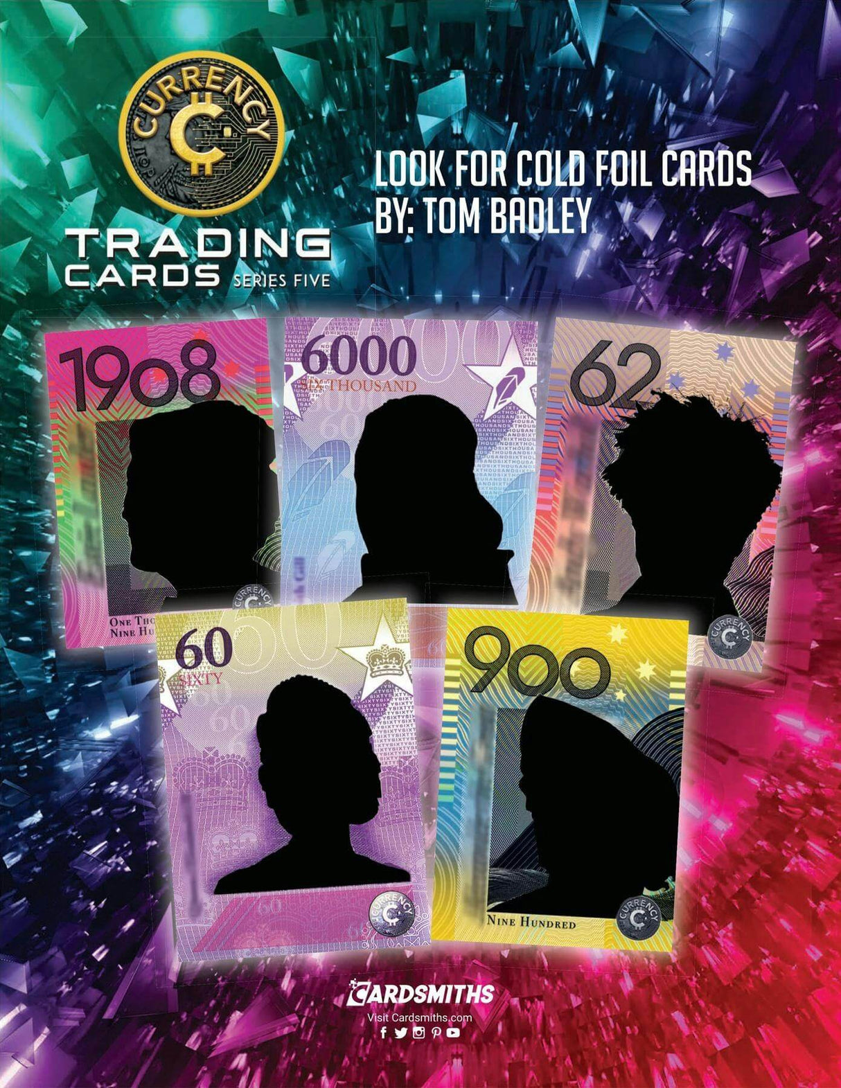 Cardsmiths 2025: Currency Trading Cards Series 5 Collector 12-Box Inner Case