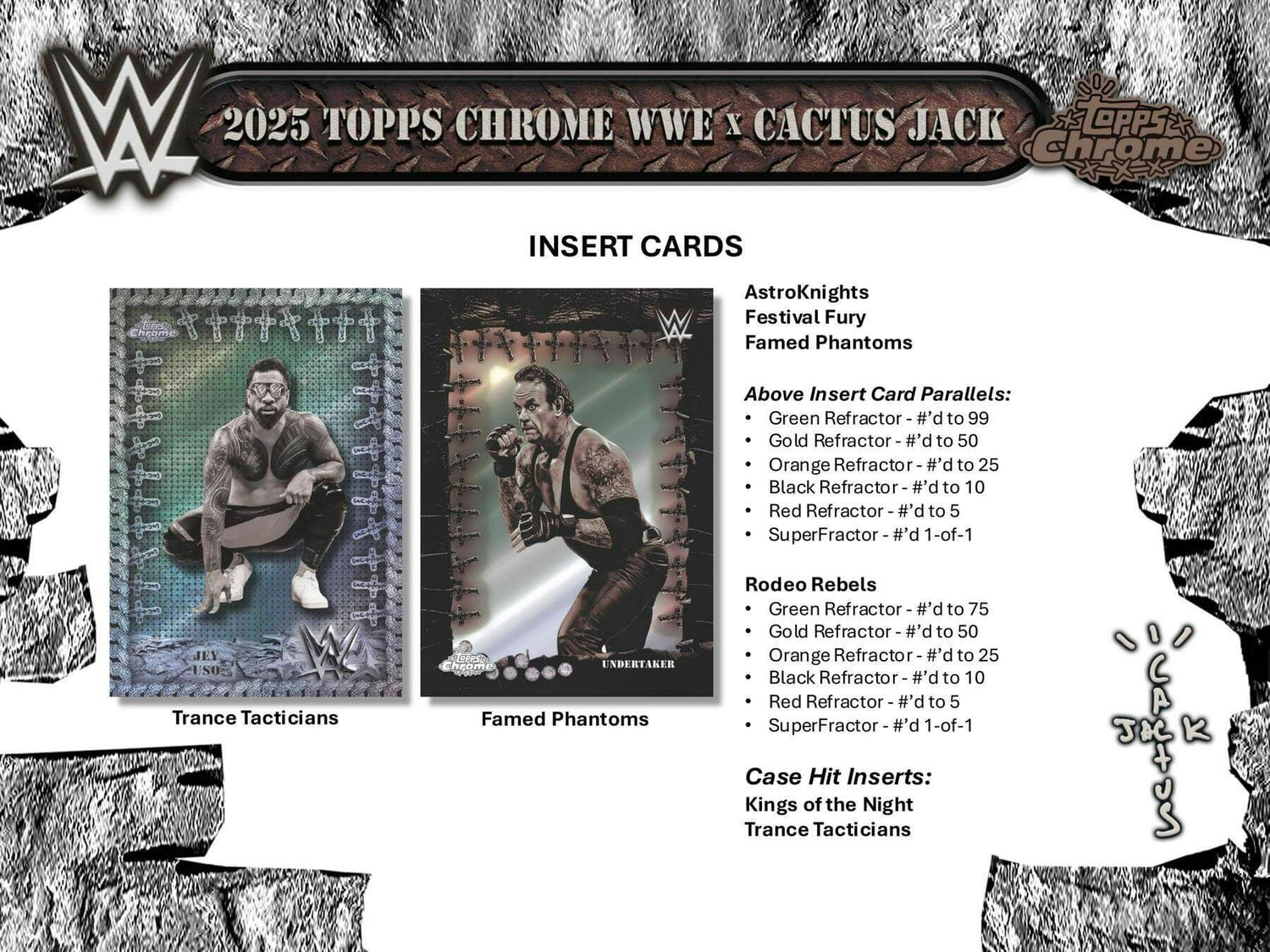2025 Topps Chrome WWE x Cactus Jack Wrestling Hobby Box