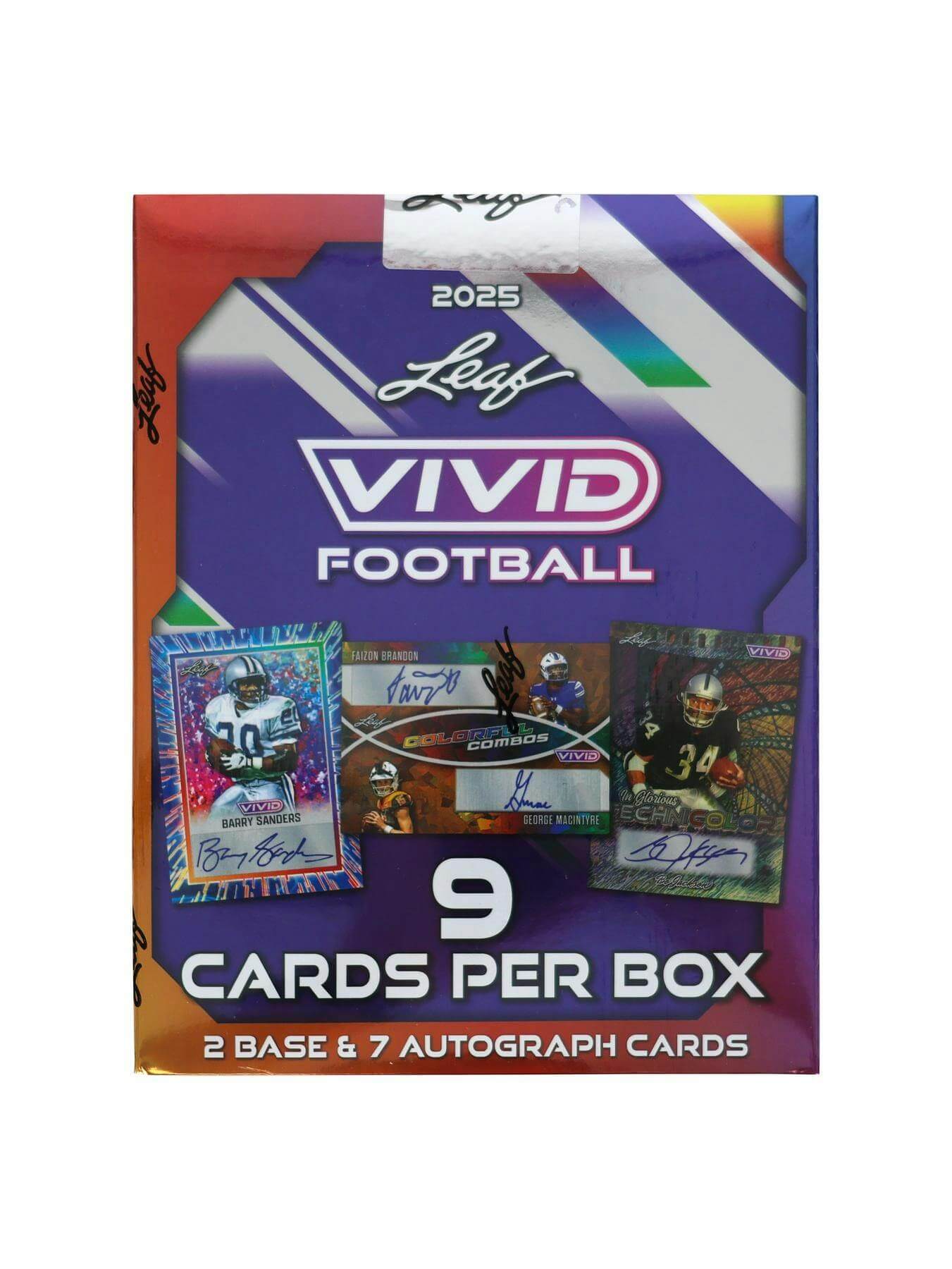 2025 Leaf Vivid Football Hobby Box