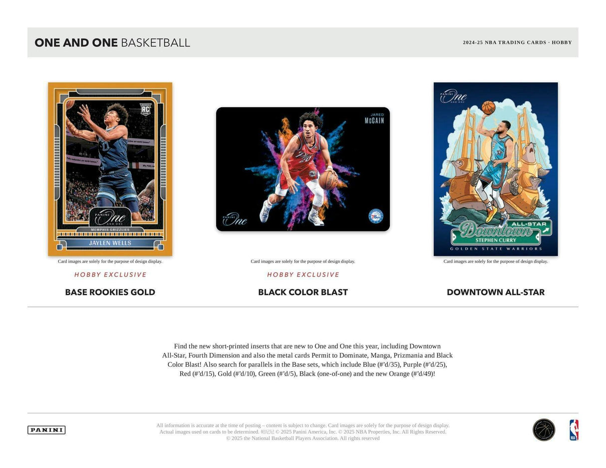 2024/25 Panini One and One Basketball Hobby Box
