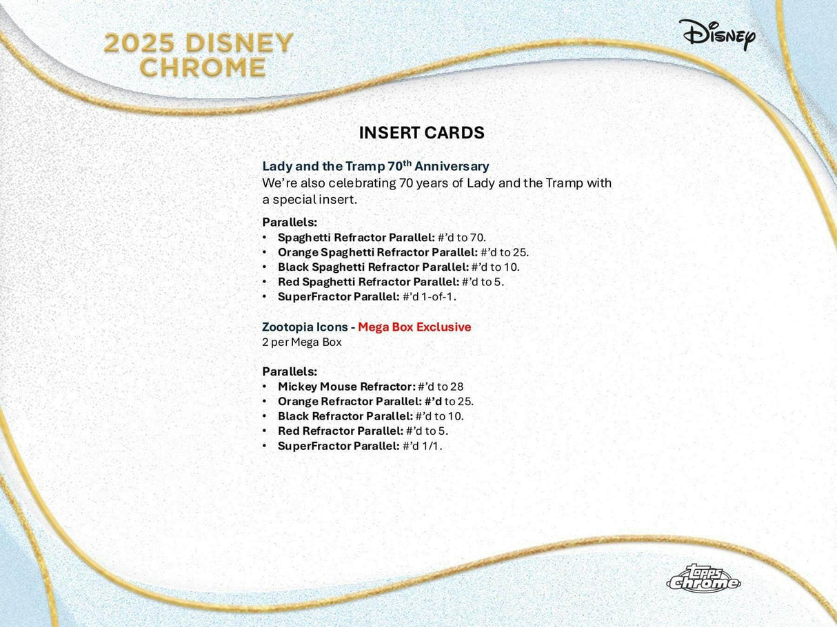 2025 Topps Disney Chrome Mega Box