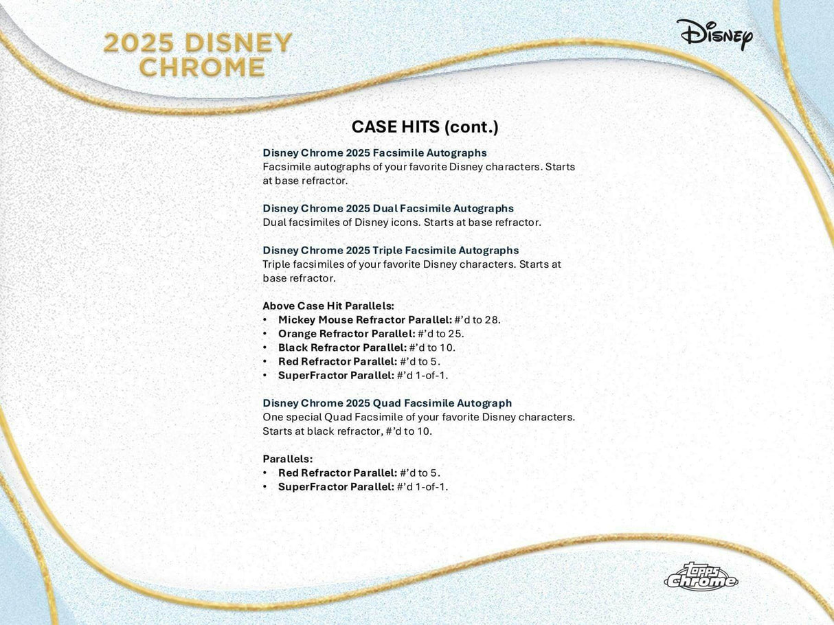 2025 Topps Disney Chrome Mega Box