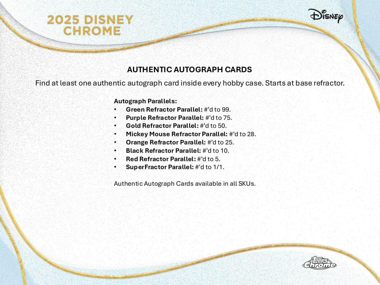 2025 Topps Disney Chrome Mega Box