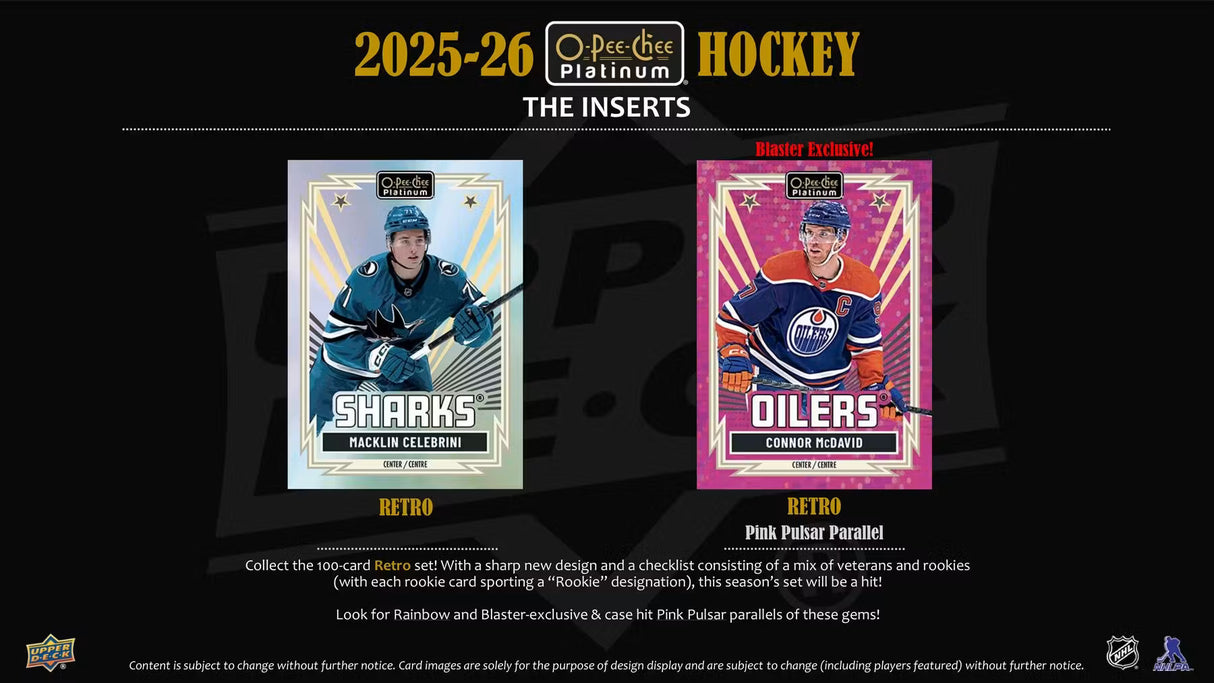 2025/26 Upper Deck O-Pee-Chee Platinum Hockey Blaster Box