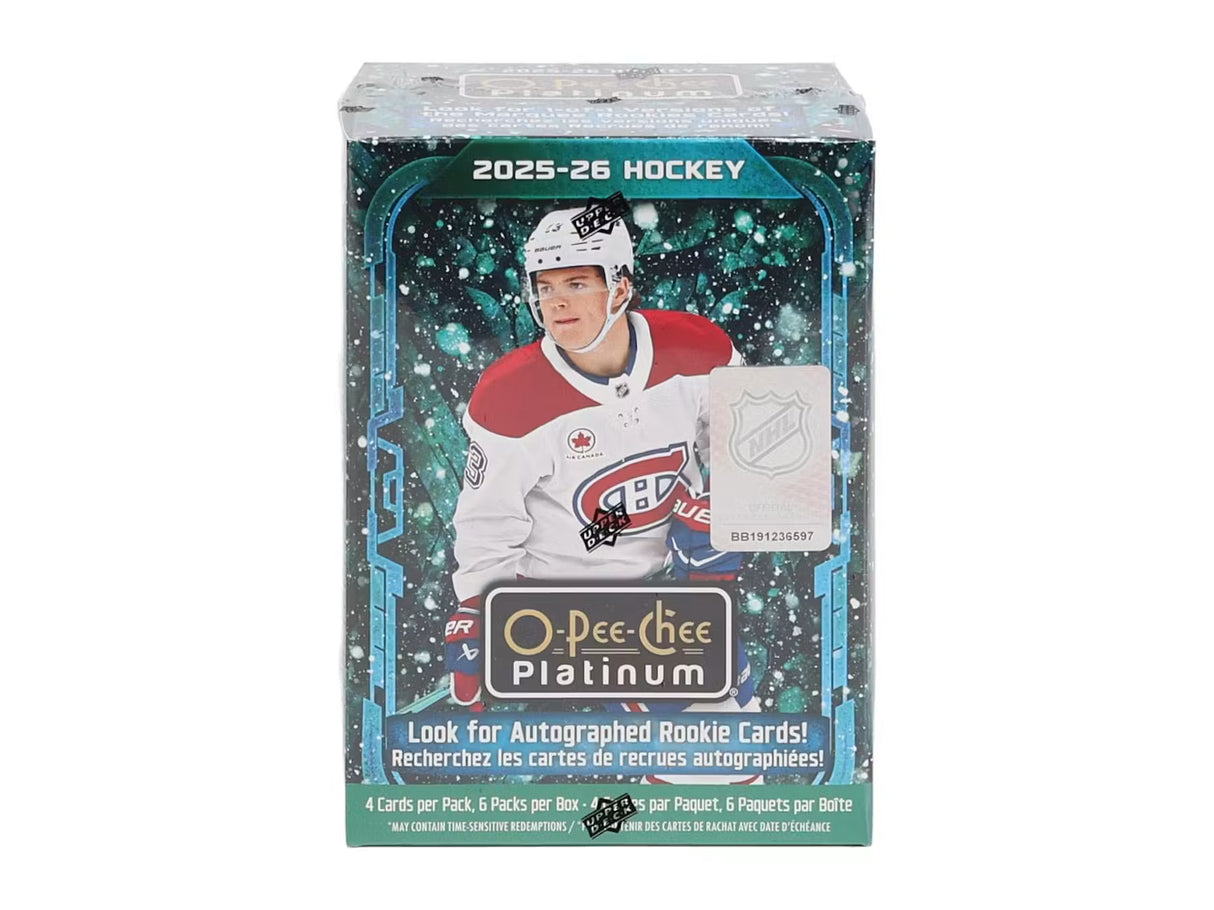 2025/26 Upper Deck O-Pee-Chee Platinum Hockey Blaster Box