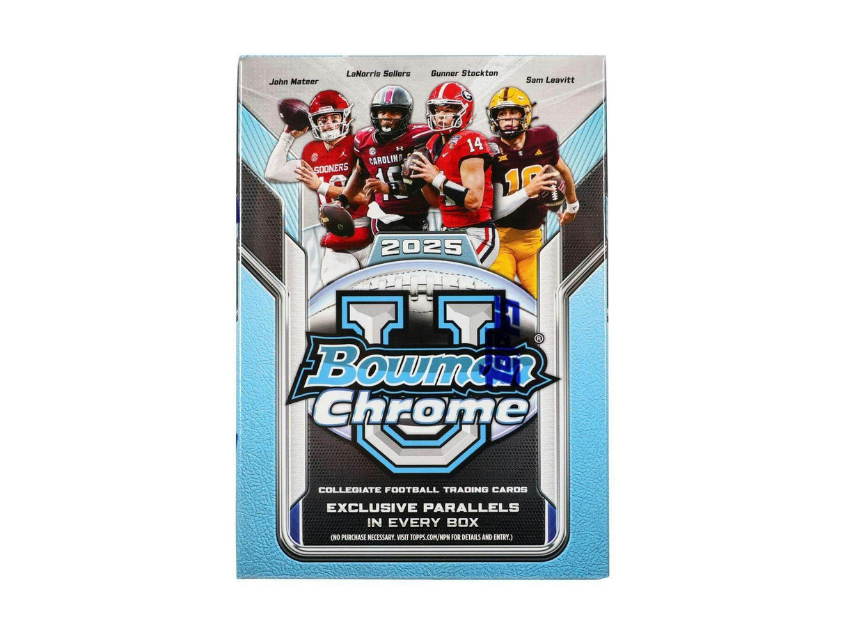 2025 Bowman University Chrome Football 7-Pack Blaster Box