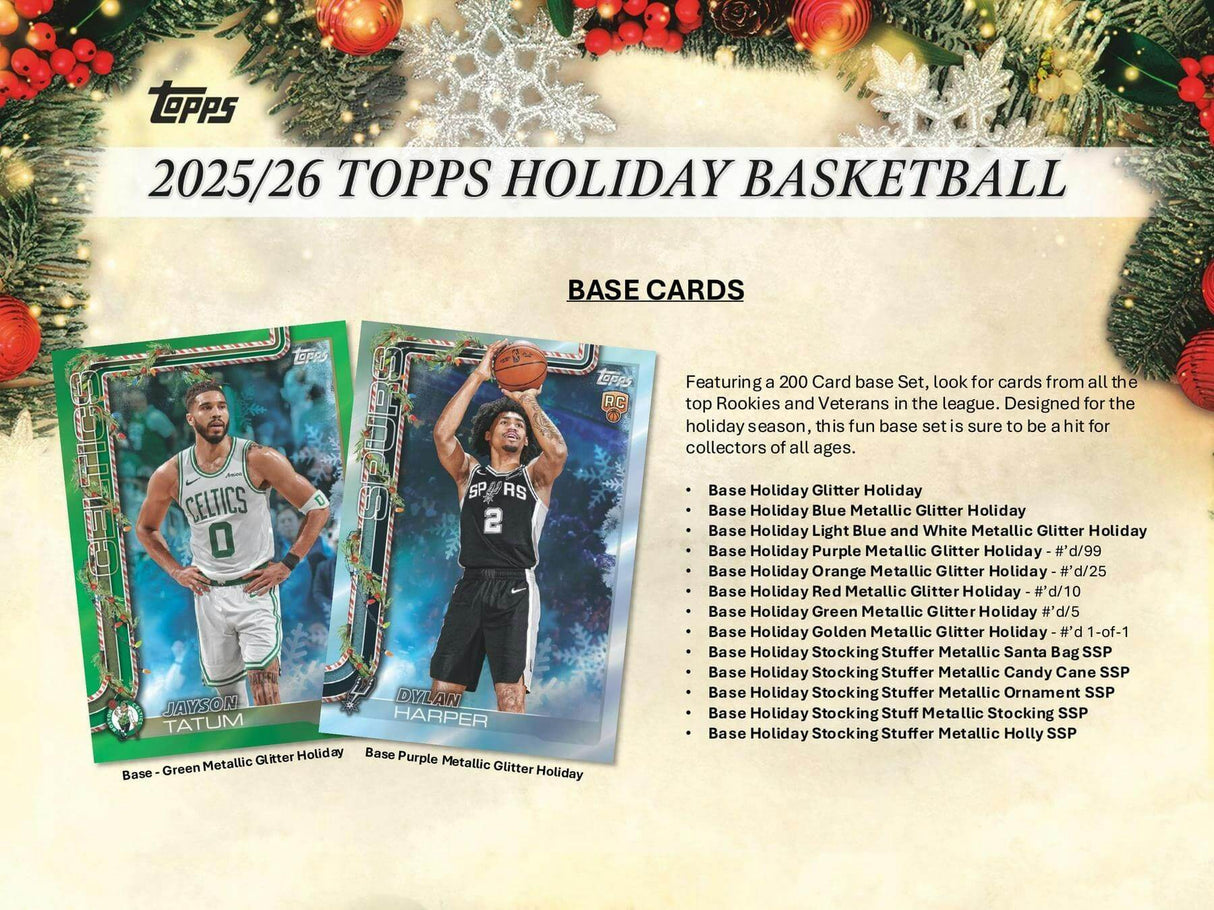 2025/26 Topps Holiday Basketball Mega Box