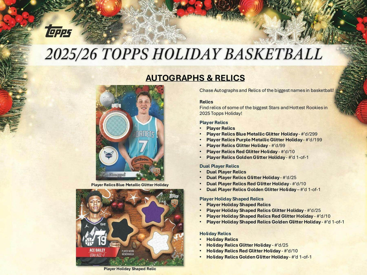 2025/26 Topps Holiday Basketball Mega Box