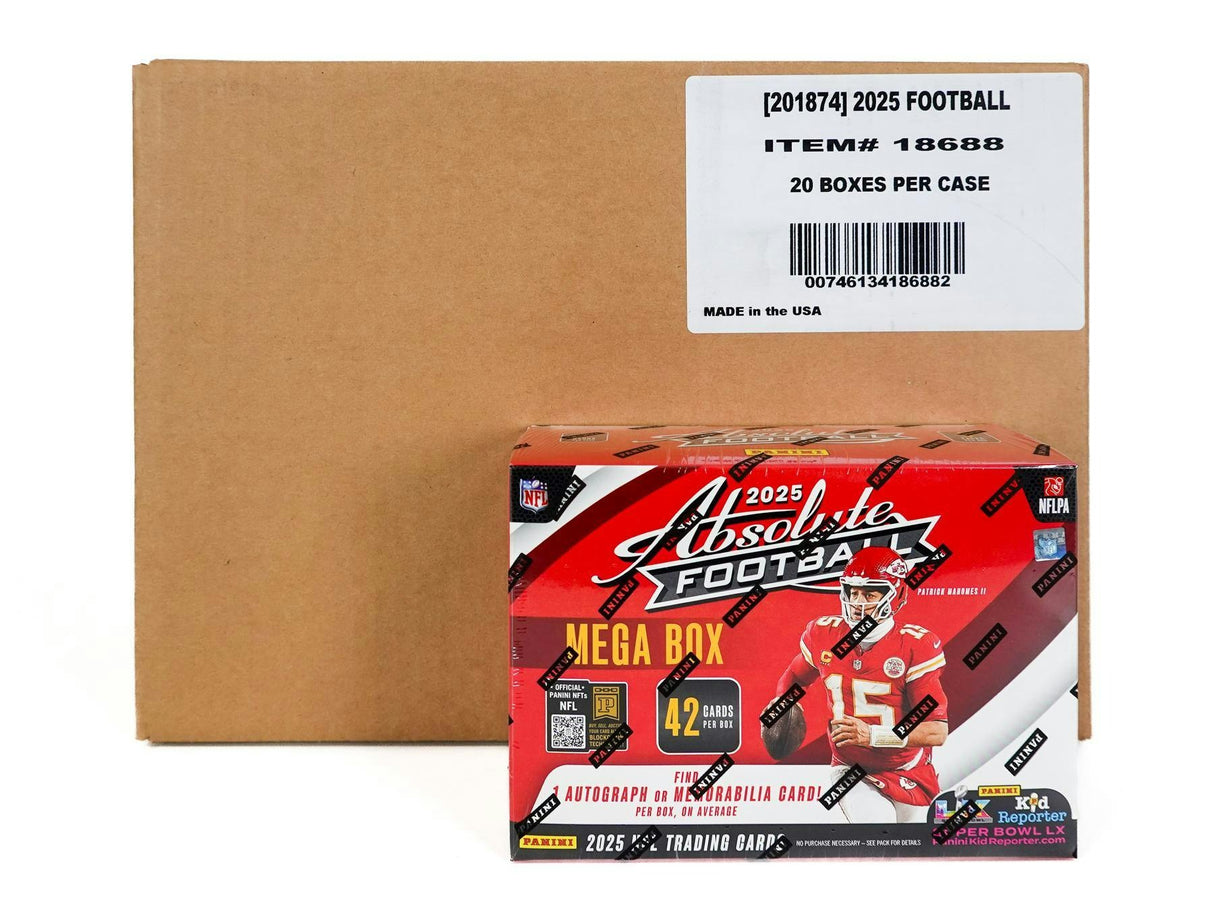 2025 Panini Absolute Football Hobby Mega 20-Box Case