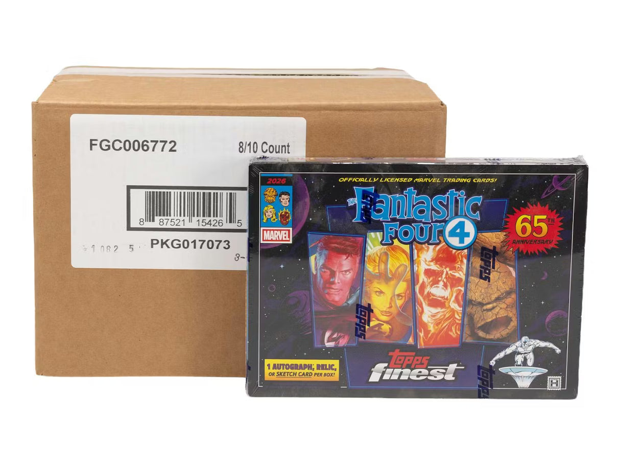 2026 Topps Finest Fantastic Four Hobby 8-Box Case