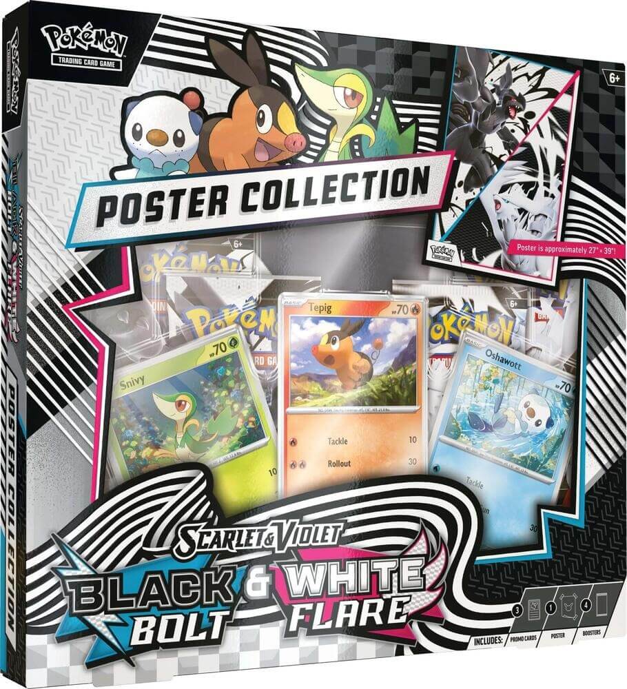 Pokemon TCG: Scarlet & Violet (SV10.5) Black Bolt and White Flare - Unova Poster Collection
