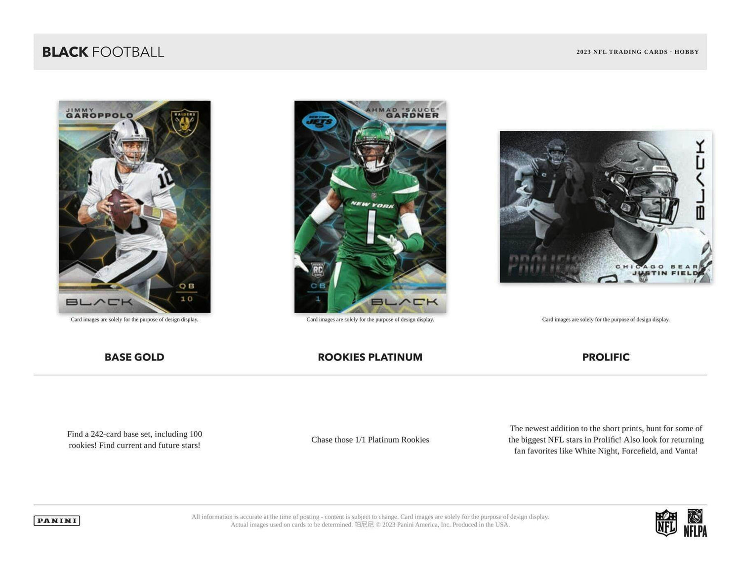 2023 Panini Black Football Hobby Box