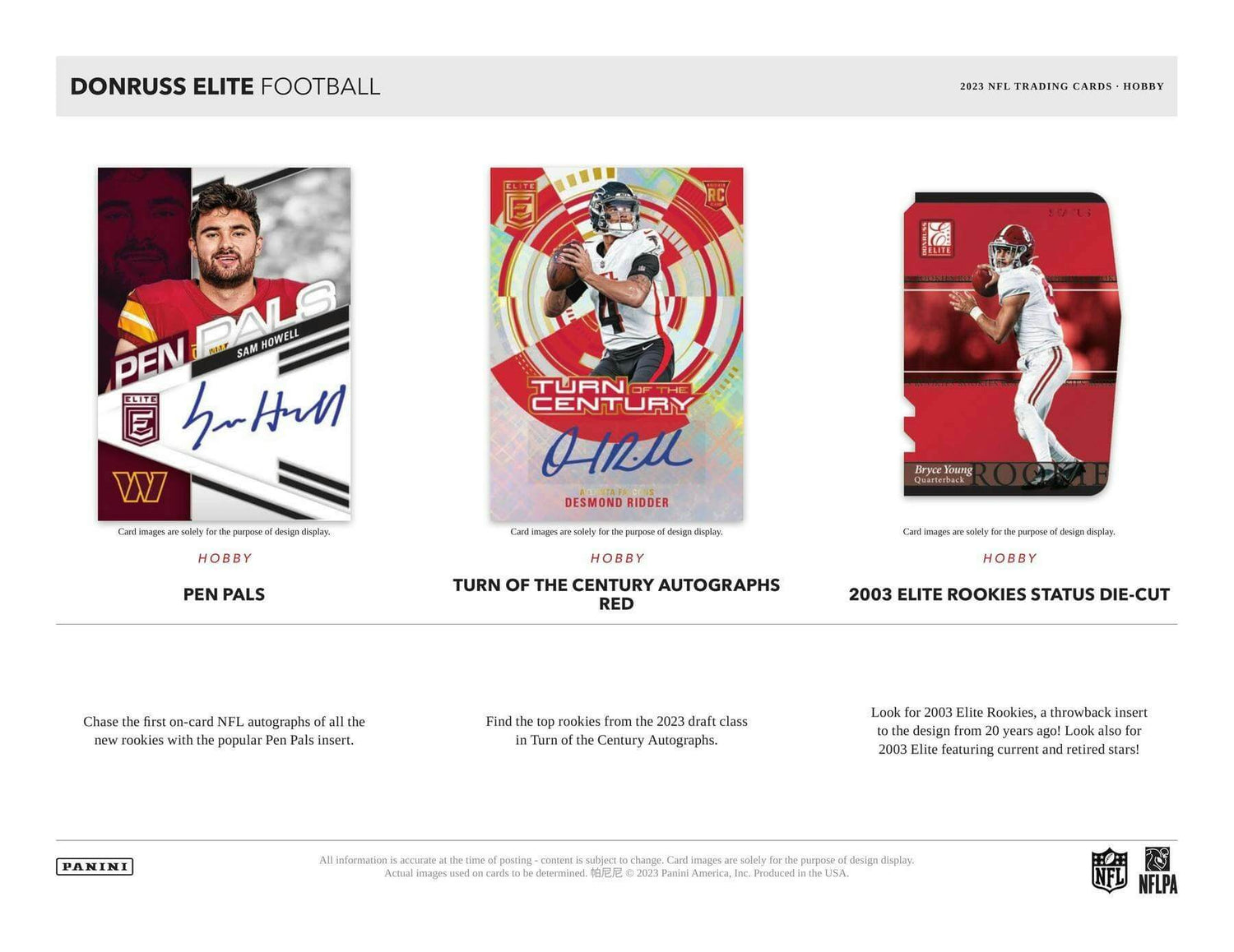 2023 Panini Donruss Elite Football Hobby Box