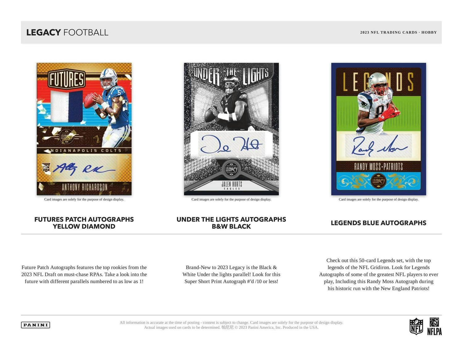 2023 Panini Legacy Football Hobby Pack