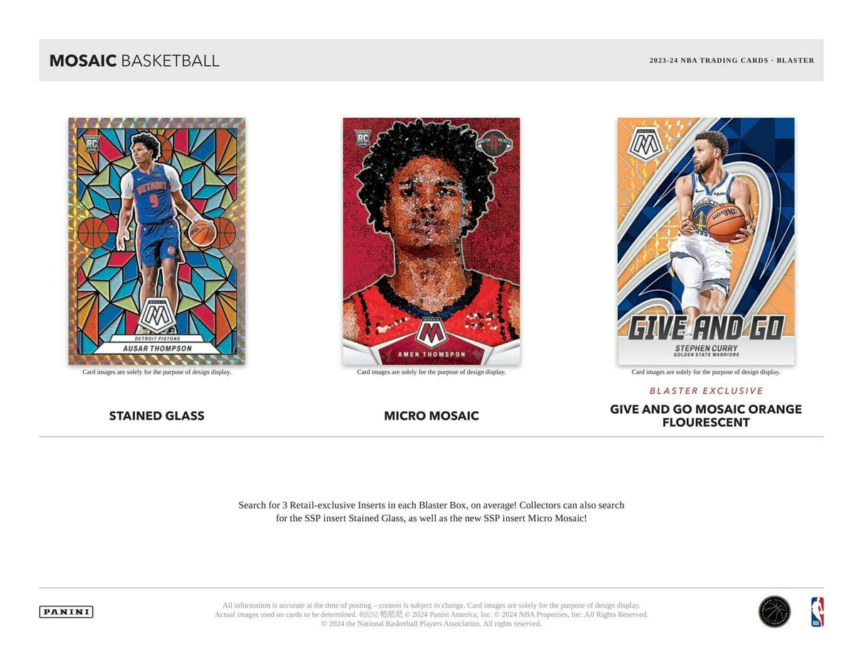 2023-24 Panini Mosaic Basketball Mega Box (Blue & Pink Mosaics)