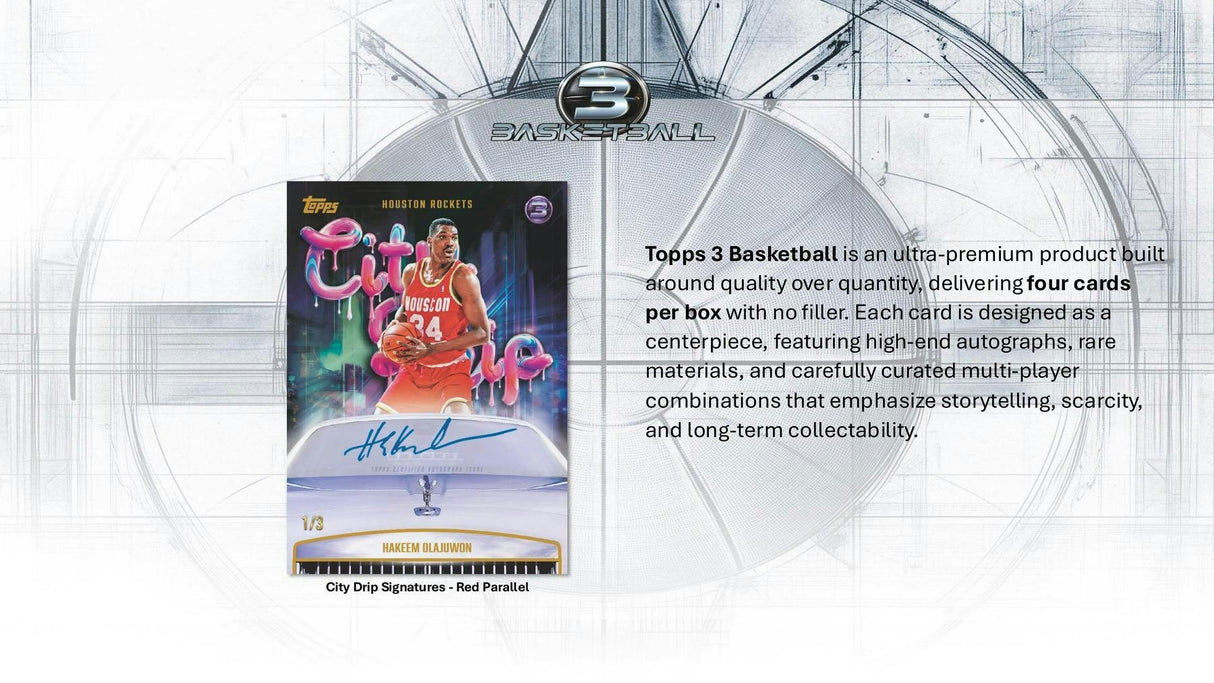 2025/26 Topps Three Basketball Hobby Box