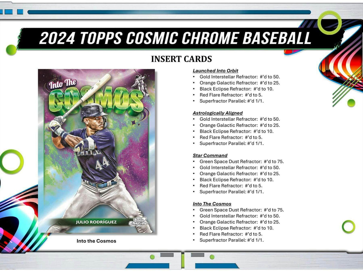 2024 Topps Cosmic Chrome Baseball Hobby Pack