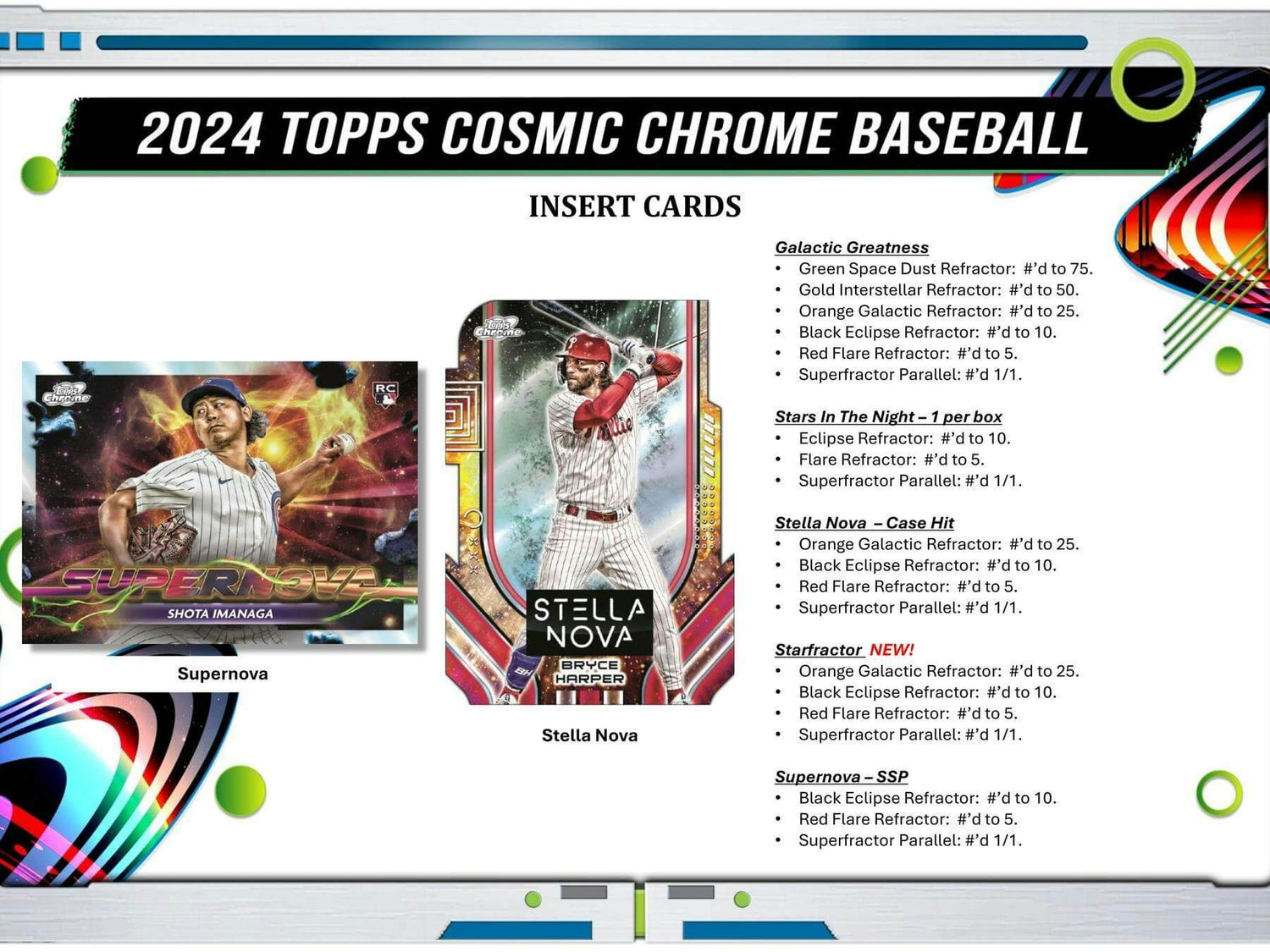 2024 Topps Cosmic Chrome Baseball Hobby Pack
