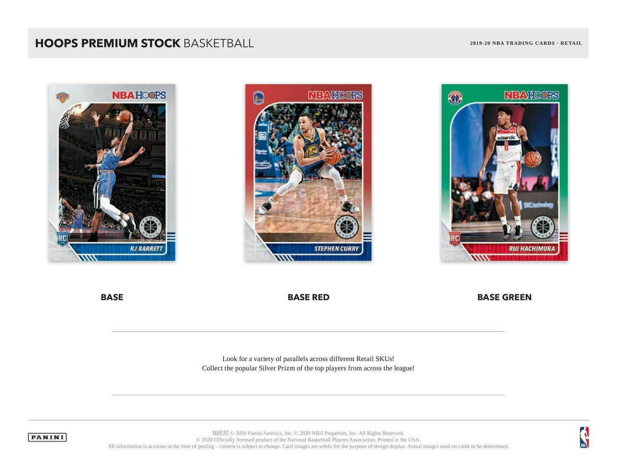 2019/20 Panini NBA Hoops Premium Stock Basketball 8-Pack Blaster Box