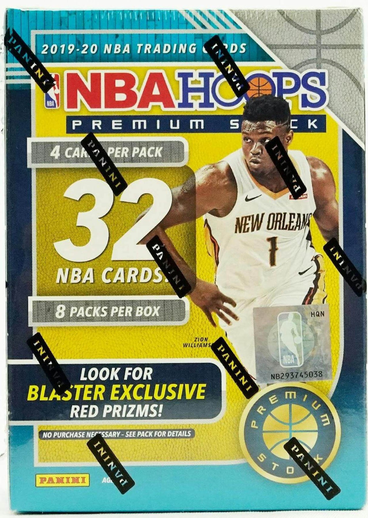 2019/20 Panini NBA Hoops Premium Stock Basketball 8-Pack Blaster Box