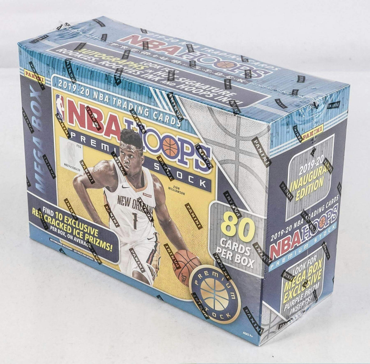 2019/20 Panini NBA Hoops Premium Stock Basketball Mega Box (80 Cards) (Red Prizms)