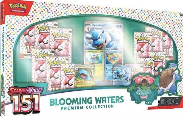 Pokemon TCG: Scarlet & Violet 151 Blooming Waters Premium Collection Box