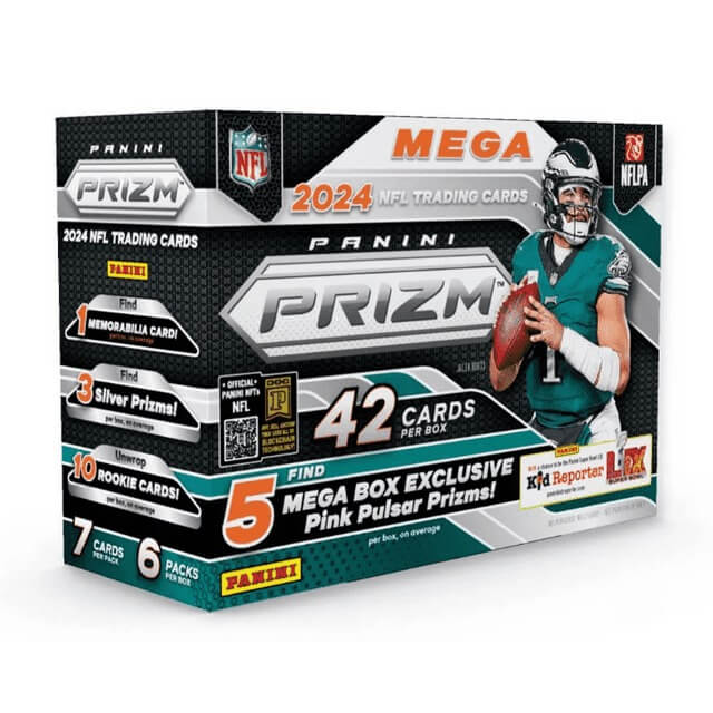 2024 Panini Prizm Football Hobby Mega Box (Pink Pulsar Prizms!)