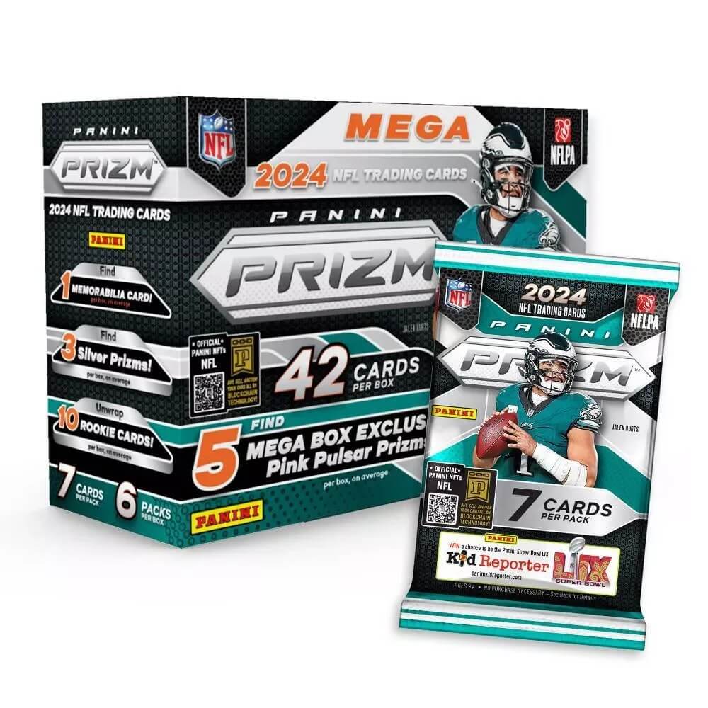 2024 Panini Prizm Football Hobby Mega Box (Pink Pulsar Prizms!)
