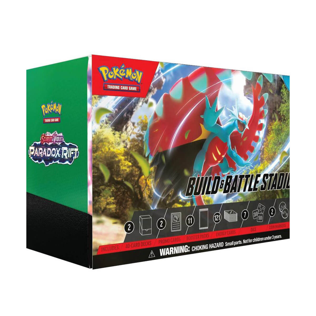 Pokemon TCG: Scarlet & Violet (SV04) Paradox Rift Build & Battle Stadium 6-Box Case