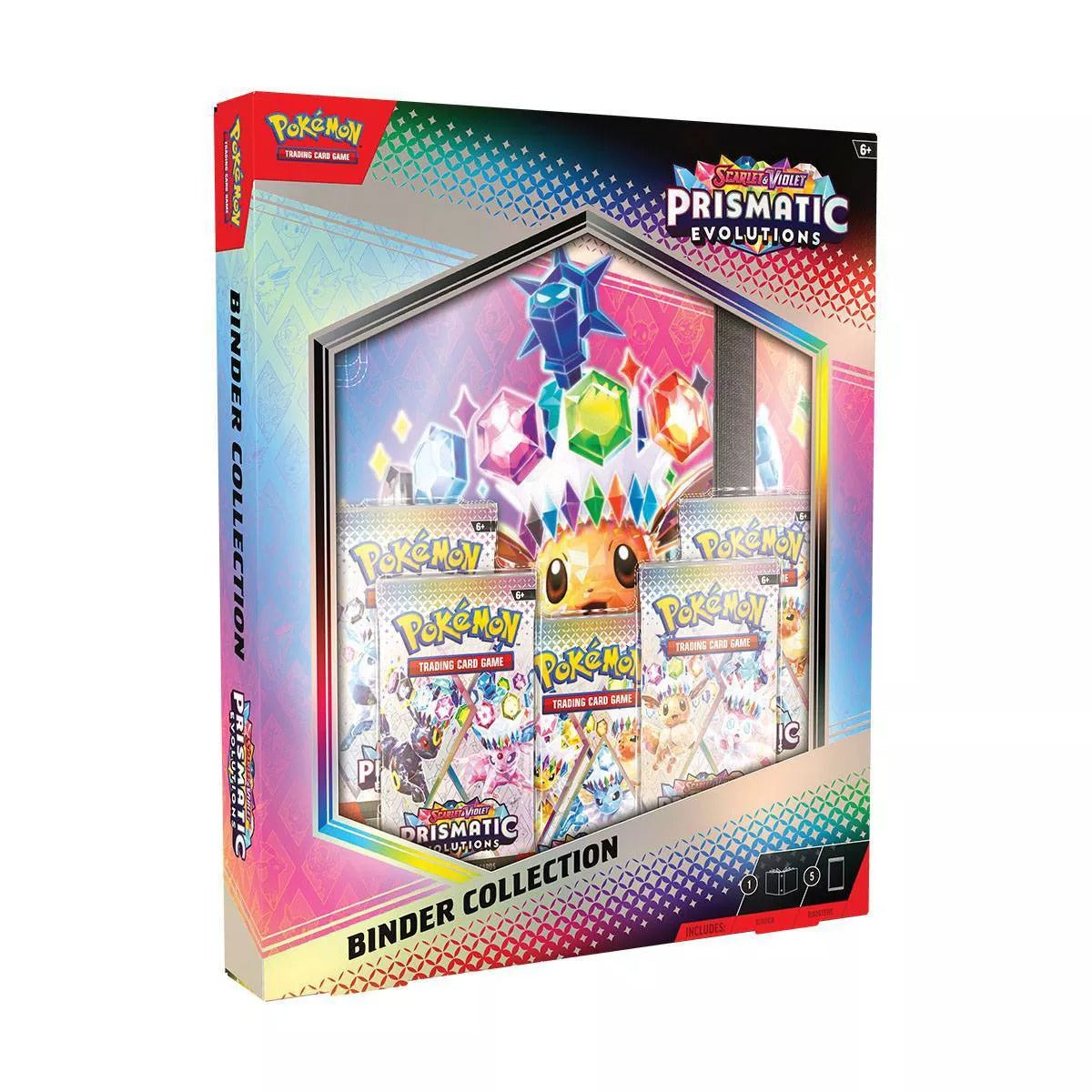 Pokemon TCG: Scarlet & Violet Prismatic Evolutions (SV8.5) Binder Collection Box