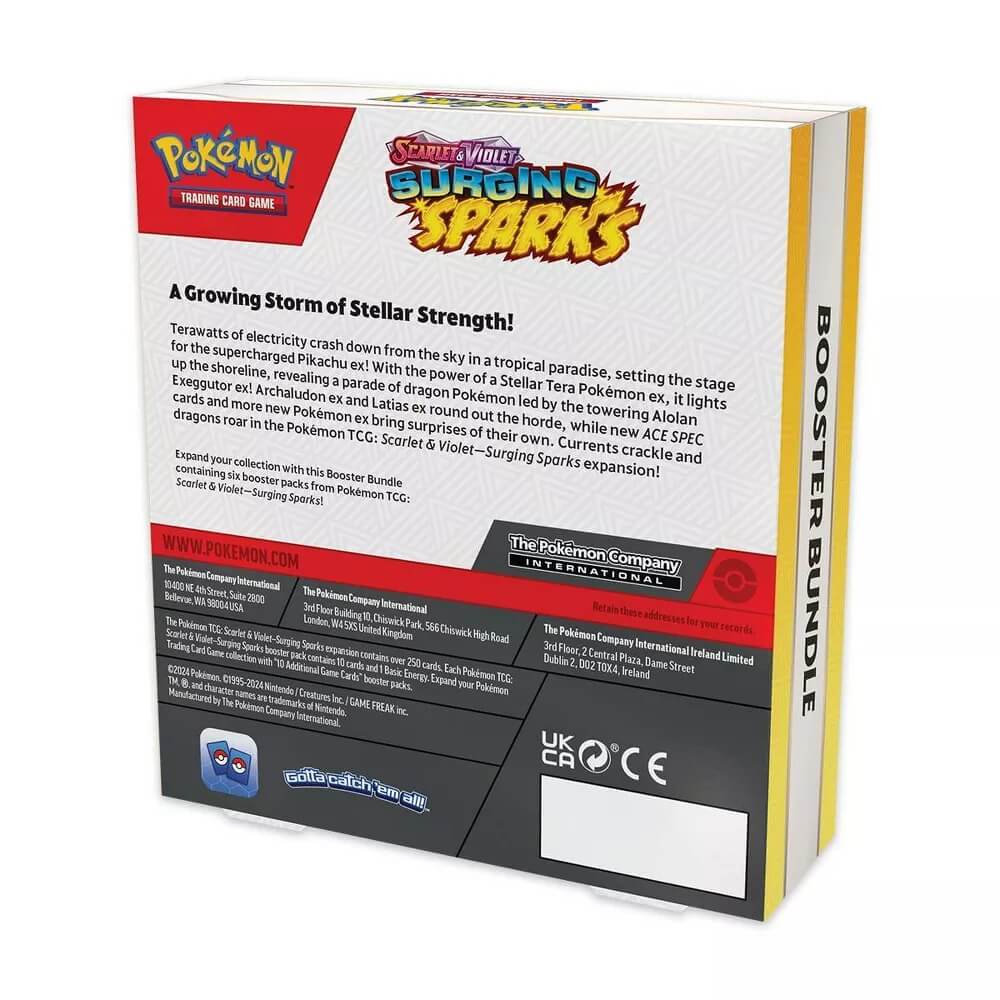 Pokemon TCG: Scarlet & Violet (SV08) Surging Sparks Booster Bundle