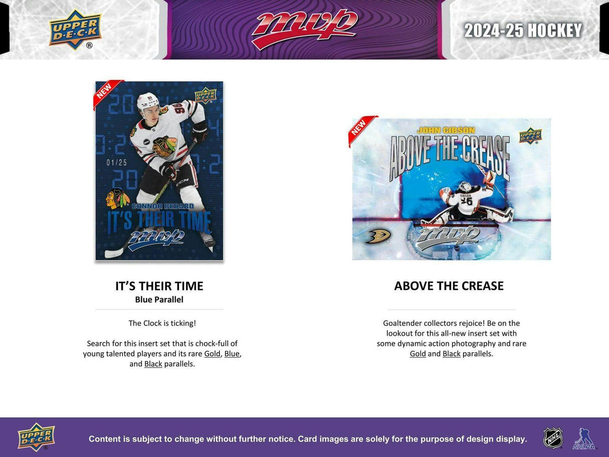2024/25 Upper Deck MVP Hockey Hobby Box