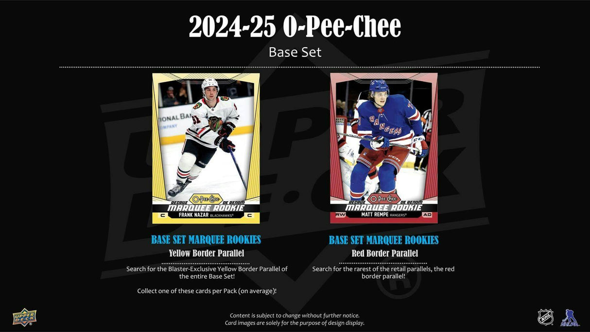 2024/25 Upper Deck O-Pee-Chee Hockey 9-Pack Blaster Box