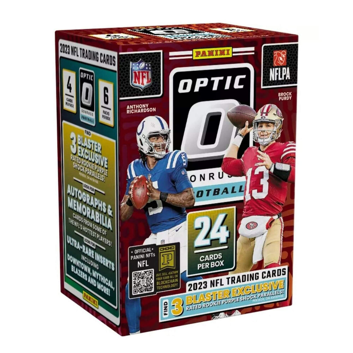 2023 Panini Donruss Optic Football 6-Pack Blaster Box (Purple Shock)