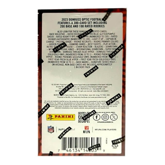 2023 Panini Donruss Optic Football 6-Pack Blaster Box (Purple Shock)