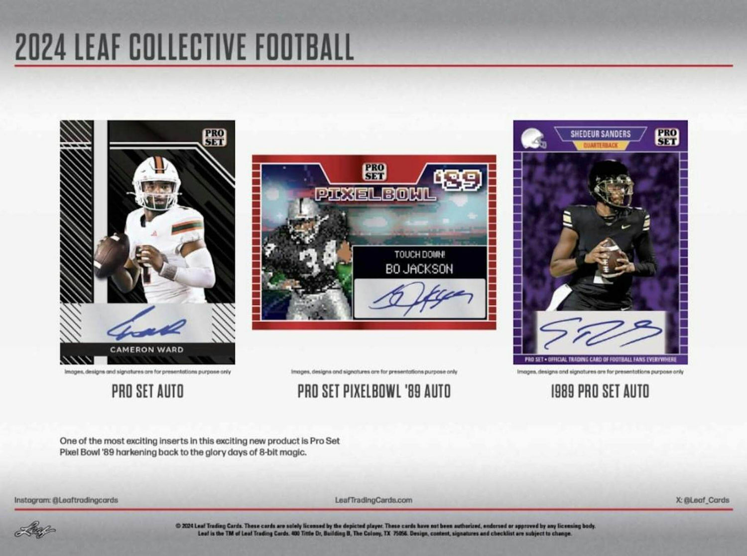 2024 Leaf Collective Football Hobby Jumbo Box