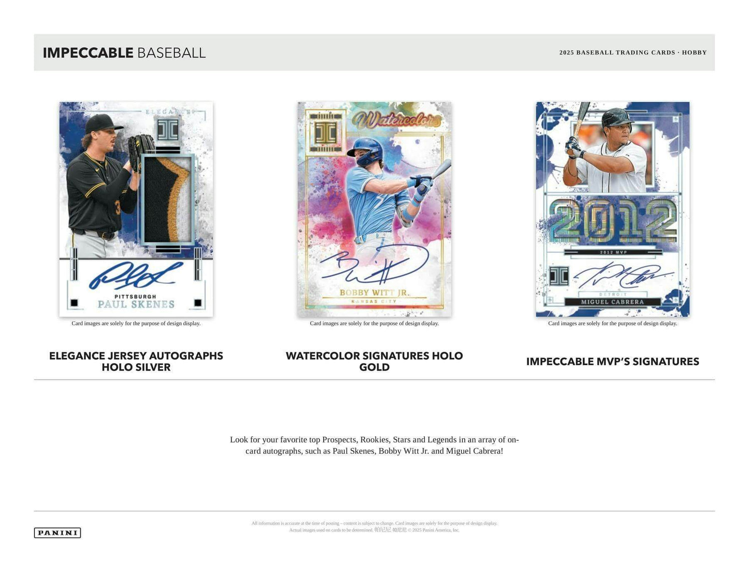 2025 Panini Impeccable Baseball Hobby 3-Box Case