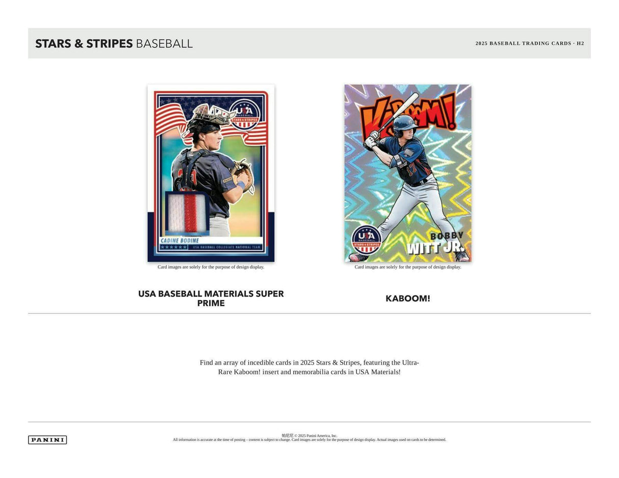 2025 Panini USA Stars & Stripes Baseball H2 Box