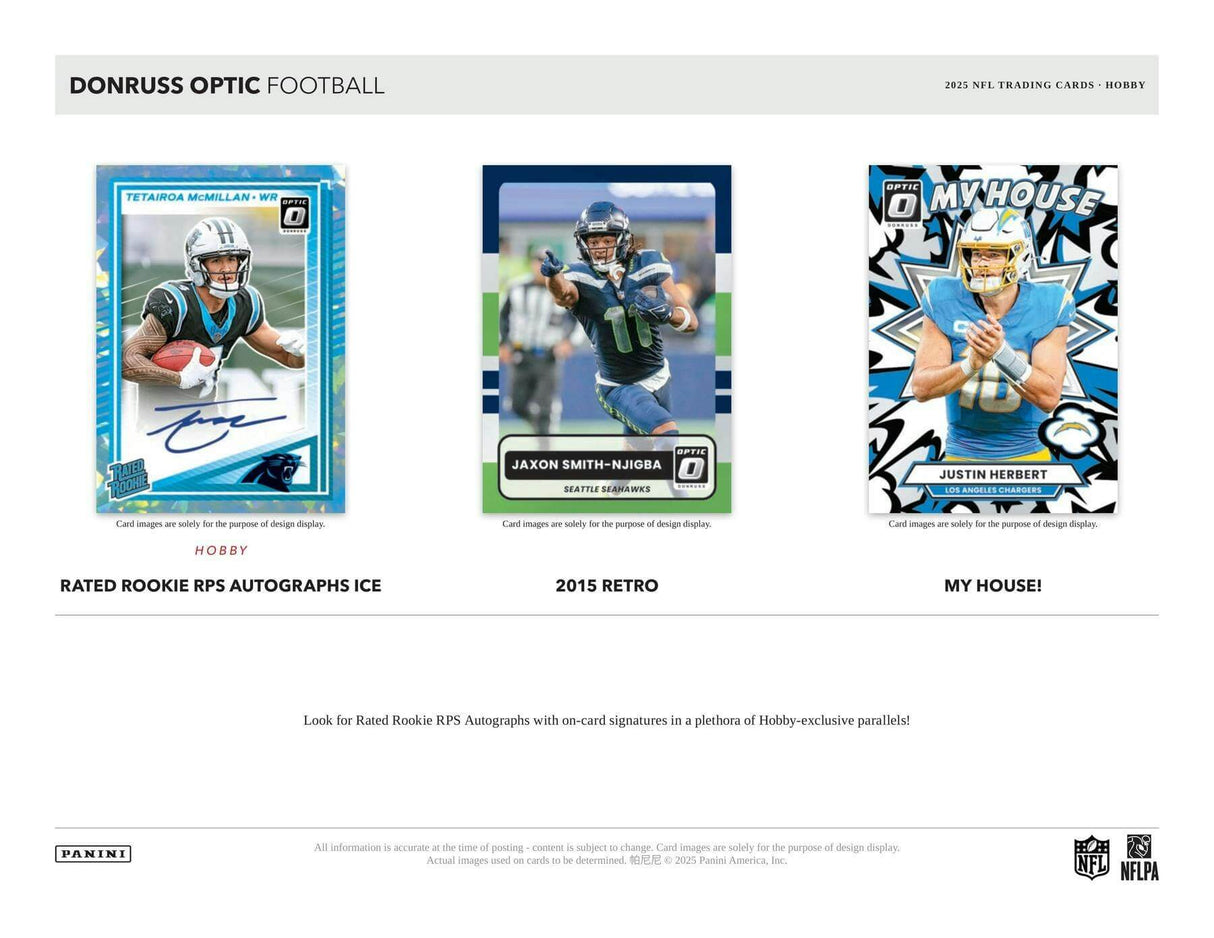 2025 Panini Donruss Optic Football Hobby Box