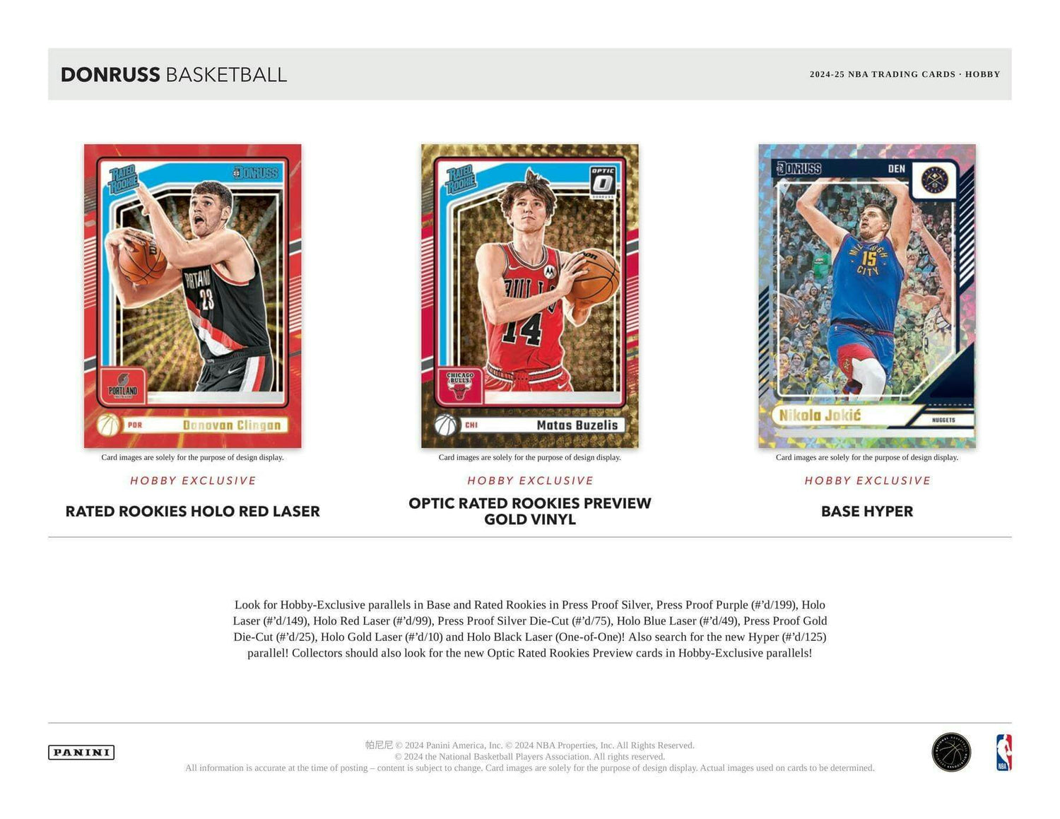 2024/25 Panini Donruss Basketball Hobby Box
