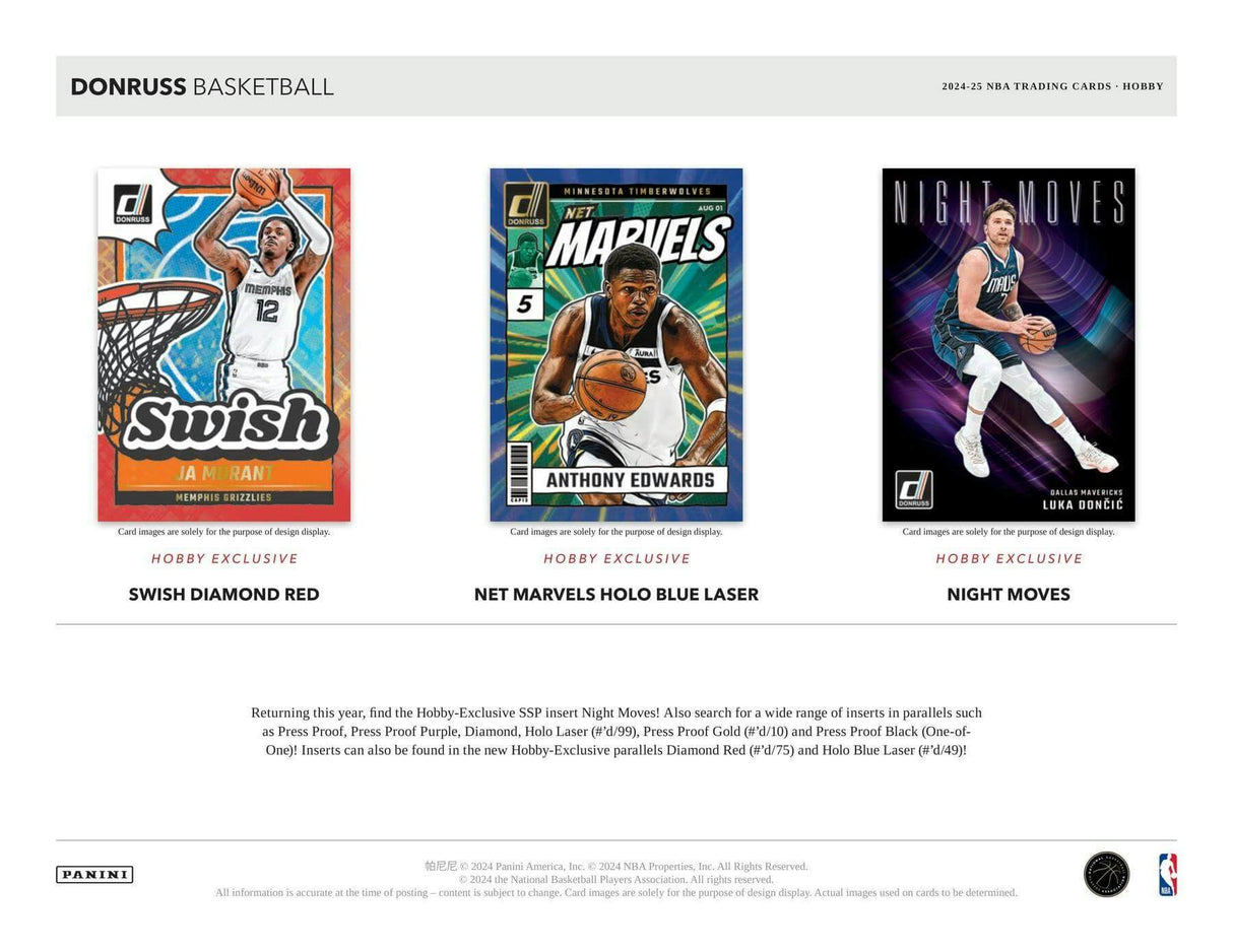 2024/25 Panini Donruss Basketball Hobby Box