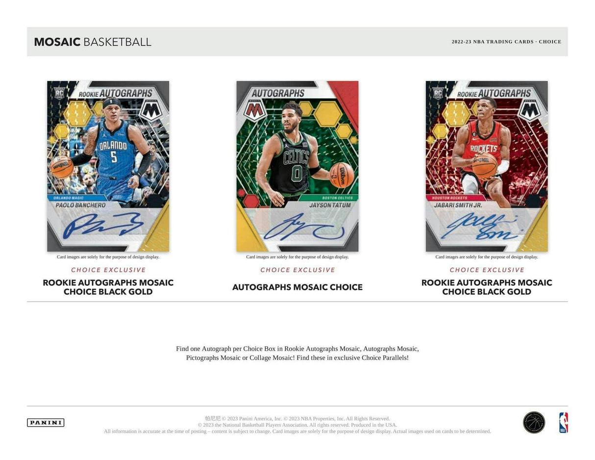 2022/23 Panini Mosaic Choice Basketball Hobby Box