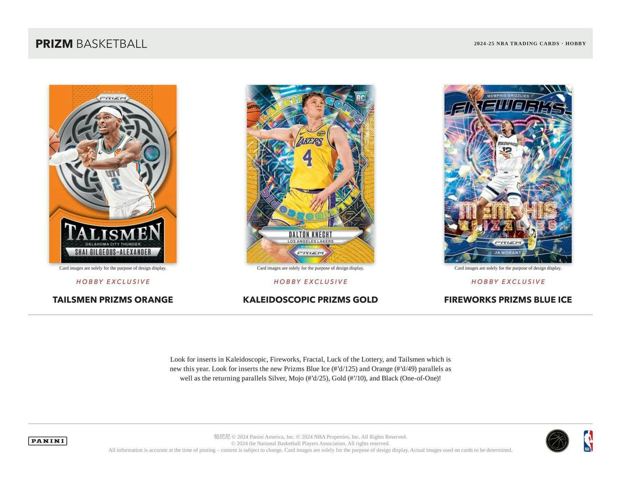 2024/25 Panini Prizm Basketball Hobby Pack