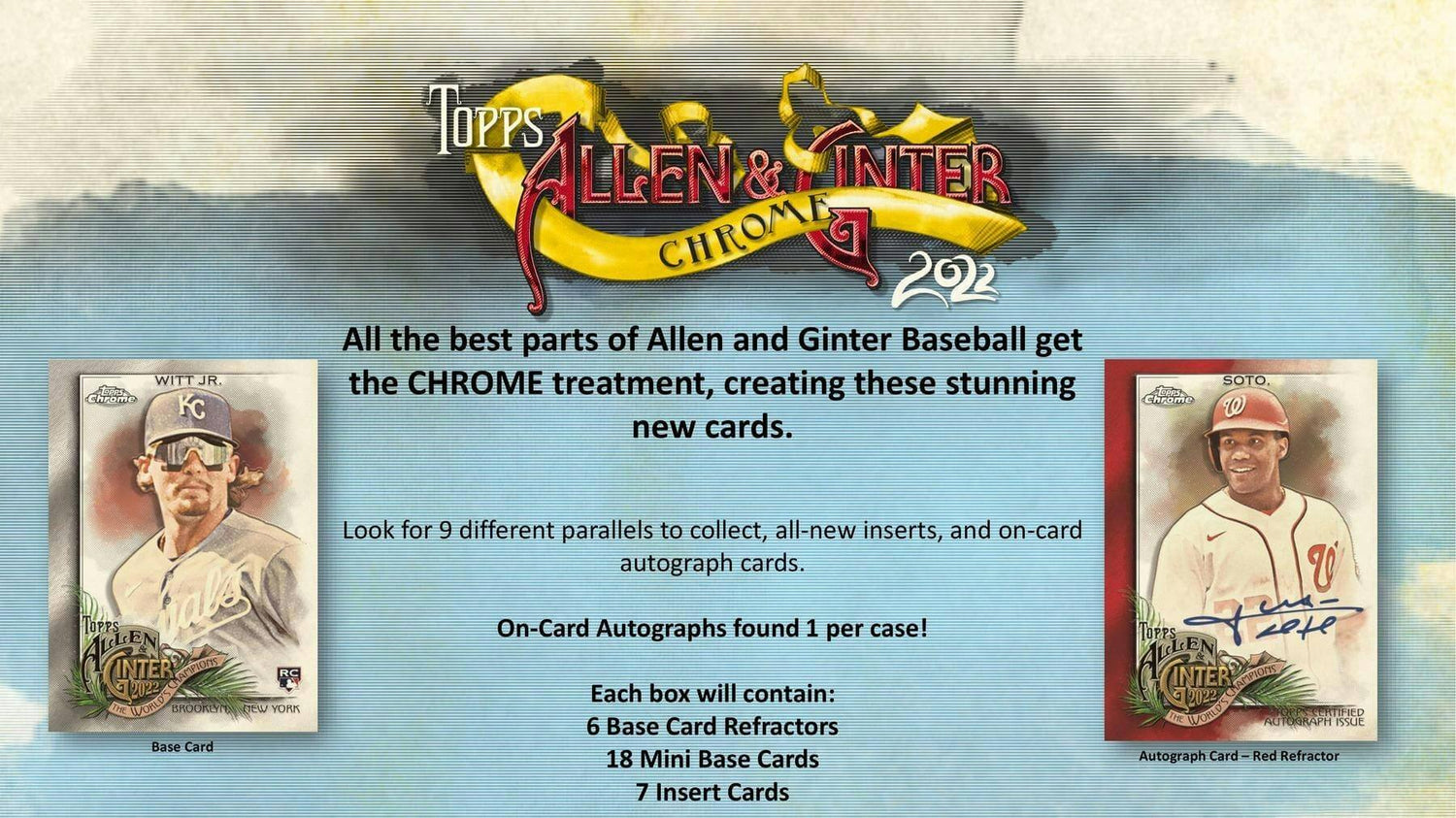 2022 Topps Chrome Allen & Ginter Baseball Hobby Box